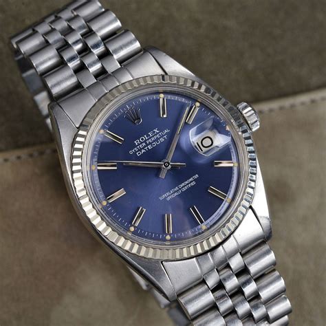 rolex reference 1601 blue dial|Rolex datejust 1601 for sale.